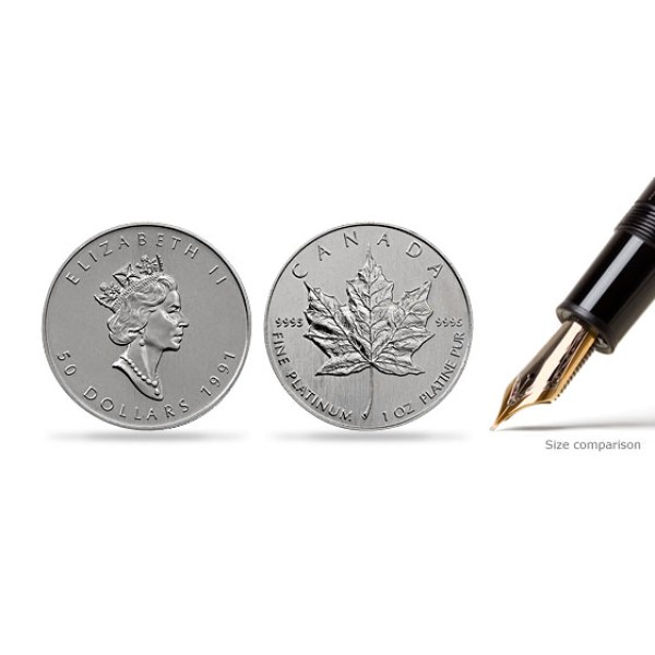 1 oz Platinum Canadian Maple Leaf