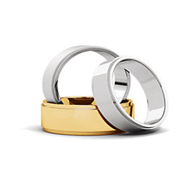 Flat Edge Wedding Bands