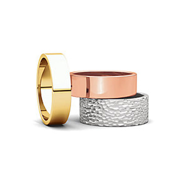 Flat Wedding Bands