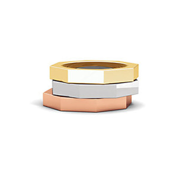 Octagon Wedding Band